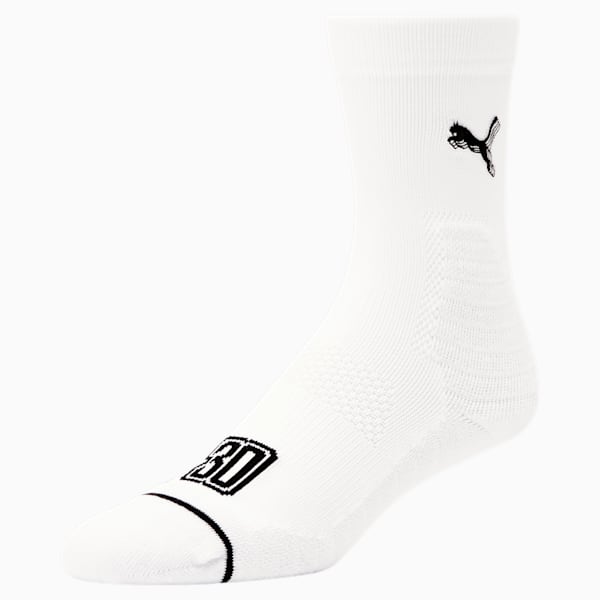 Stewie Basketball Socks [1 Pack], WHITE / BLACK, extralarge